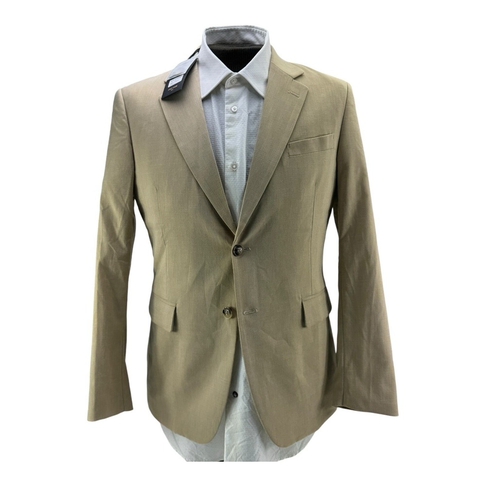 Grace Karin‎ Men's NWT 2 Button Double Vent Lightweight Blazer Tan Size Medium